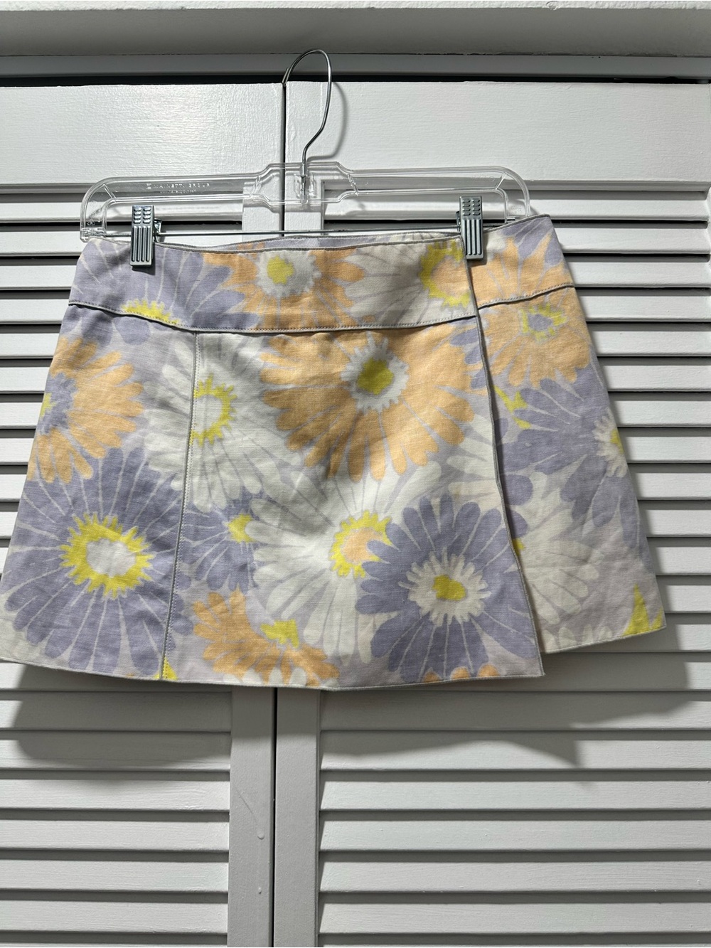 Marc Jacobs Floral A-Line Wrap Mini Skirt